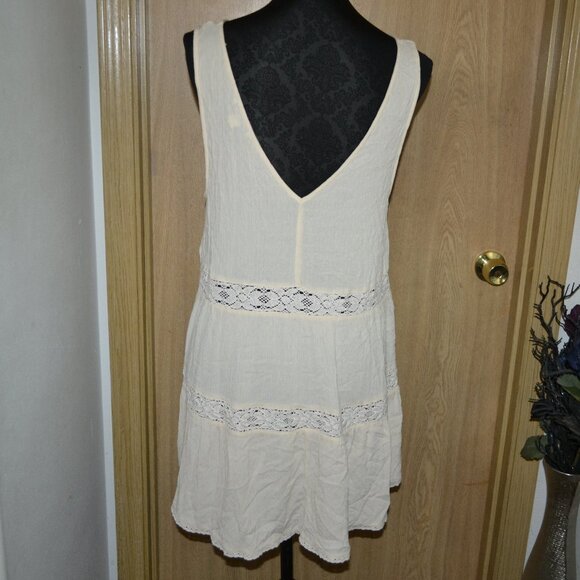 American Eagle Crochet V Neck Beachy Boho Summer Tank Top - Picture 5 of 9